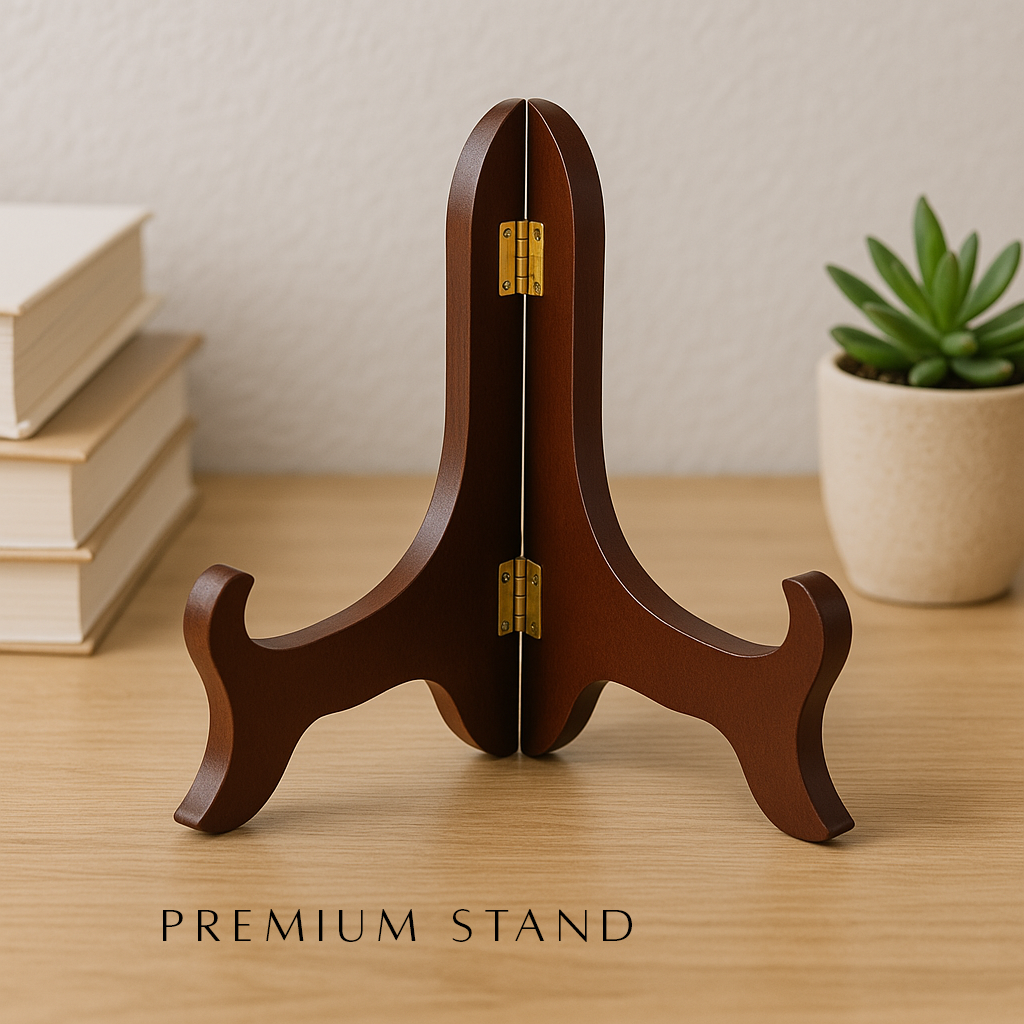 Square Photo Rock Slate with Stand - Gloss