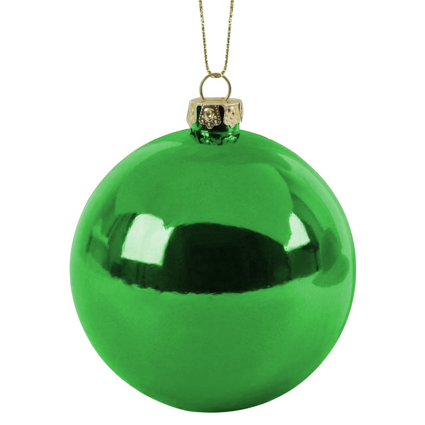 Green Christmas Bauble with Your Photo