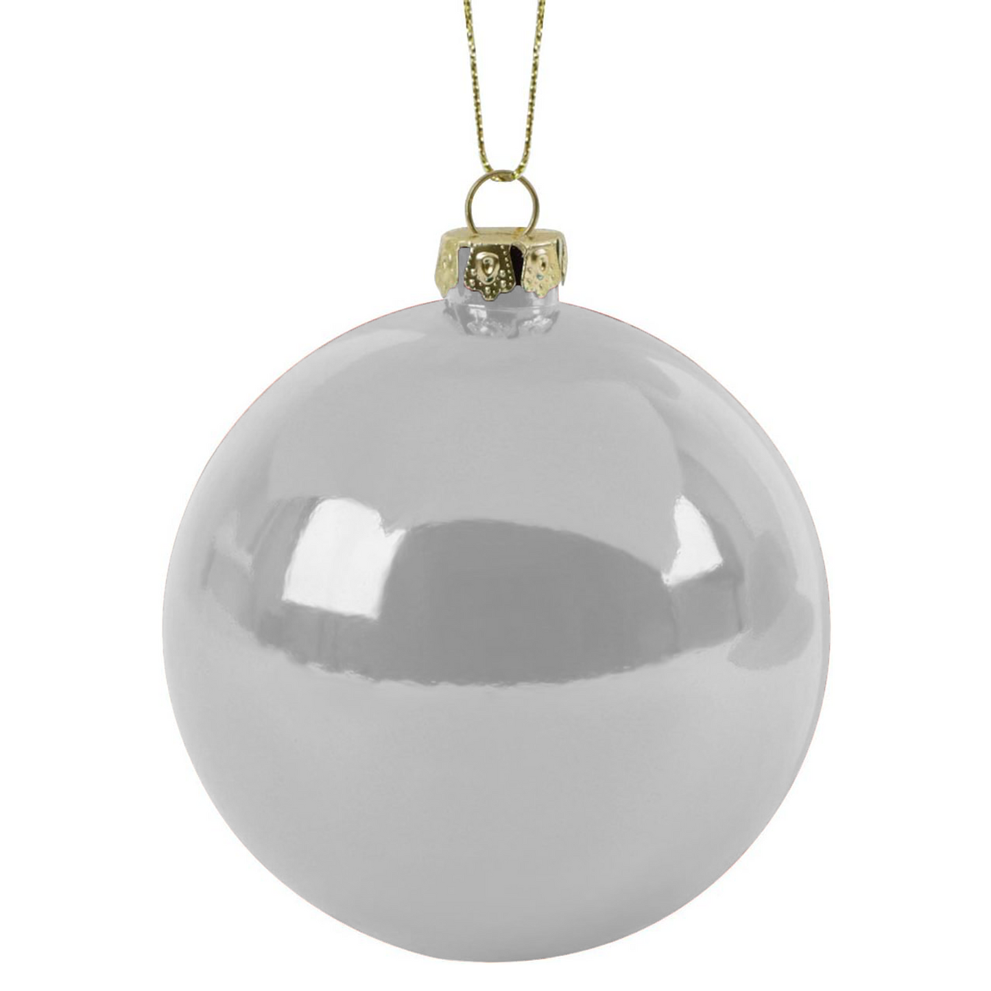 Silver Christmas Bauble with Your Photo