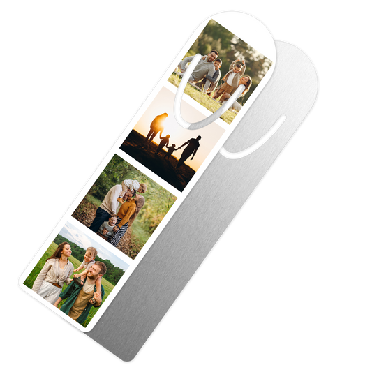 Metal Bookmark with 4 Photos